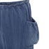 Women's Comme des Garcons washed denim cargo bubble jeans