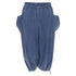 Women's Comme des Garcons washed denim cargo bubble jeans