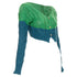 Women's Etro bicolor mixed cable knit cropped cardigan