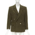 Women's Comme des Garcons moss brown wool felt double breasted blazer