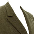 Women's Comme des Garcons moss brown wool felt double breasted blazer
