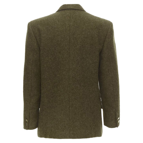 Women's Comme des Garcons moss brown wool felt double breasted blazer