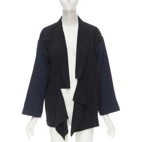 Women's Comme des Garcons deconstructed drape front blazer