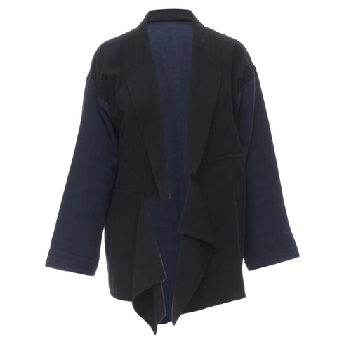 Women's Comme des Garcons deconstructed drape front blazer