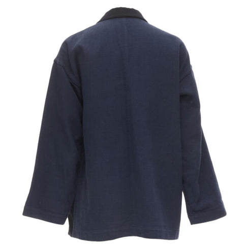 Women's Comme des Garcons deconstructed drape front blazer