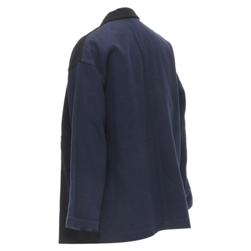 Women's Comme des Garcons deconstructed drape front blazer