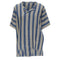 Women's Comme des Garcons striped linen boxy fit shirt