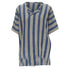 Women's Comme des Garcons striped linen boxy fit shirt