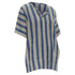 Women's Comme des Garcons striped linen boxy fit shirt