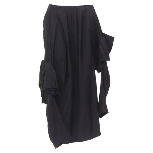 Women's Comme des Garcons rayon ruffle floral extra sleeve skirt