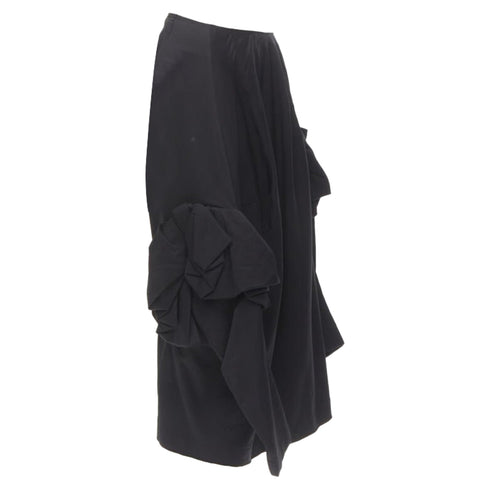 Women's Comme des Garcons rayon ruffle floral extra sleeve skirt