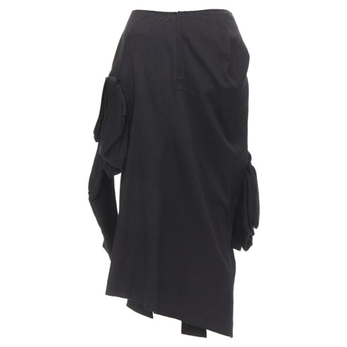 Women's Comme des Garcons rayon ruffle floral extra sleeve skirt