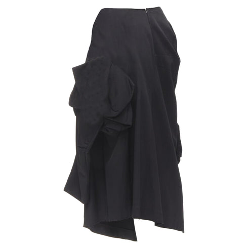 Women's Comme des Garcons rayon ruffle floral extra sleeve skirt