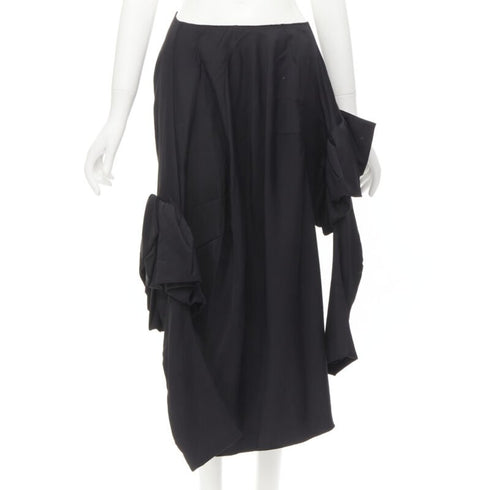 Women's Comme des Garcons rayon ruffle floral extra sleeve skirt