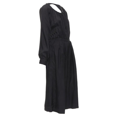 Women's Comme des Garcons Tricot rayon open back wide leg jumpsuit
