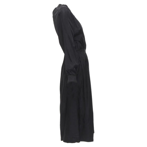 Women's Comme des Garcons Tricot rayon open back wide leg jumpsuit