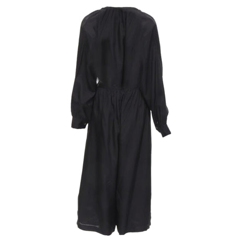 Women's Comme des Garcons Tricot rayon open back wide leg jumpsuit