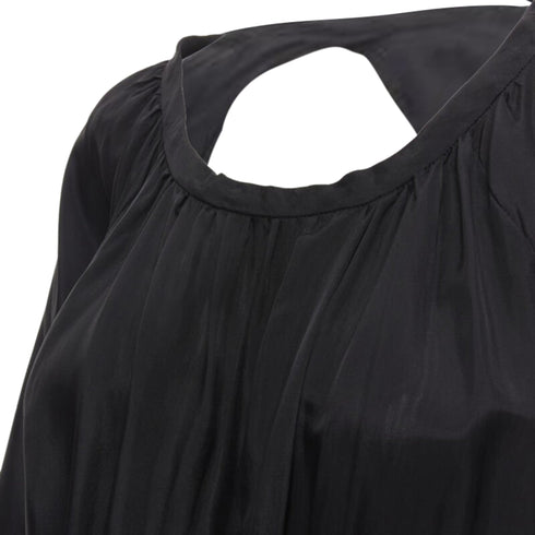 Women's Comme des Garcons Tricot rayon open back wide leg jumpsuit