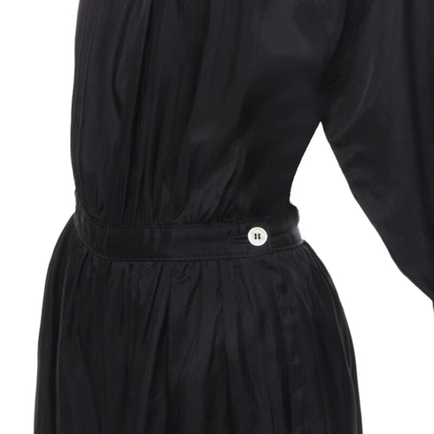 Women's Comme des Garcons Tricot rayon open back wide leg jumpsuit