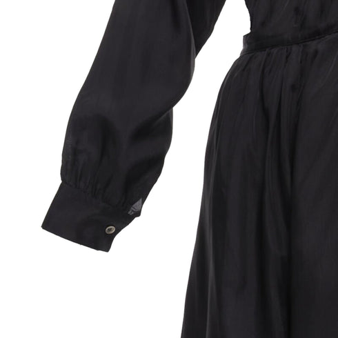 Women's Comme des Garcons Tricot rayon open back wide leg jumpsuit