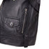 Women's Red Valentino leather ruffle biker vest jacket