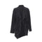 Women's Comme des Garcons striped wool draped front jacket