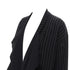 Women's Comme des Garcons striped wool draped front jacket