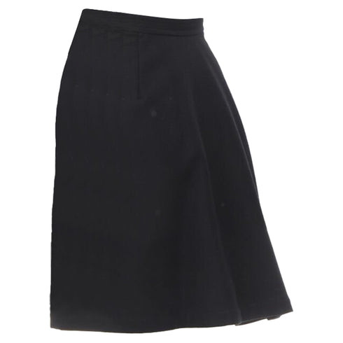 Women's Comme des Garcons wool felt asymmetric flared skirt
