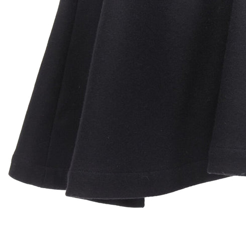 Women's Comme des Garcons wool felt asymmetric flared skirt