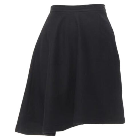 Women's Comme des Garcons wool felt asymmetric flared skirt