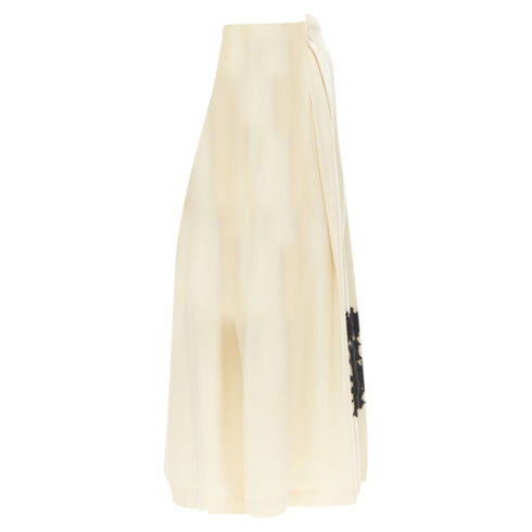 Women's Comme des Garcons lattice lace flared skirt