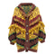 Women's Etro wool blend fringe trimmed jacquard cardigan