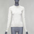 Women's Helmut Lang wiggly line motive jacquard long sleeve sweater