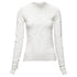 Women's Helmut Lang wiggly line motive jacquard long sleeve sweater