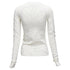 Women's Helmut Lang wiggly line motive jacquard long sleeve sweater