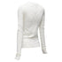 Women's Helmut Lang wiggly line motive jacquard long sleeve sweater