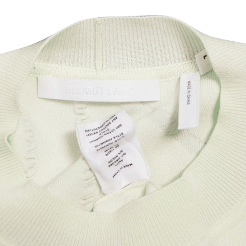 Women's Helmut Lang wiggly line motive jacquard long sleeve sweater