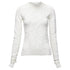 Women's Helmut Lang wiggly line motive jacquard long sleeve sweater