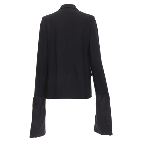 Women's Comme des Garcons wool long wide sleeve blazer jacket