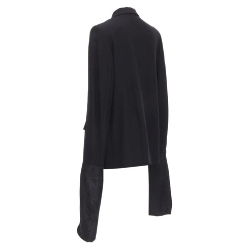 Women's Comme des Garcons wool long wide sleeve blazer jacket