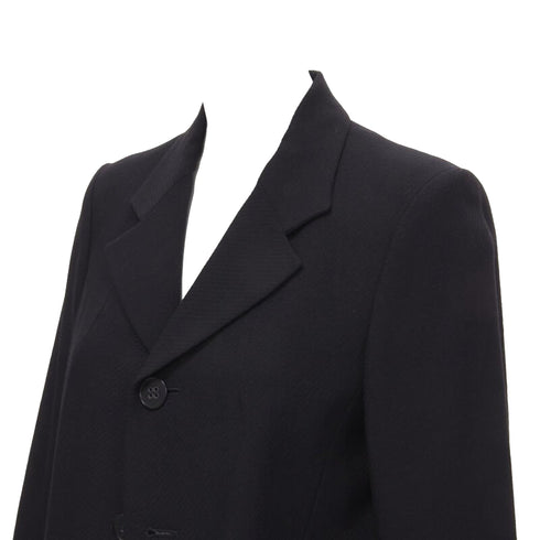 Women's Comme des Garcons wool long wide sleeve blazer jacket