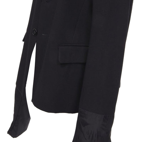 Women's Comme des Garcons wool long wide sleeve blazer jacket