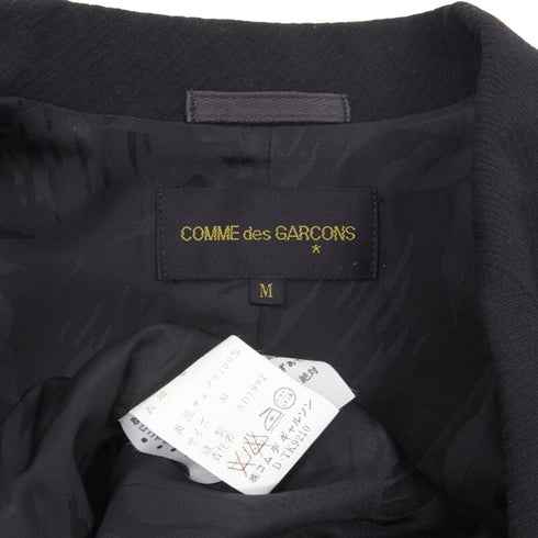Women's Comme des Garcons wool long wide sleeve blazer jacket