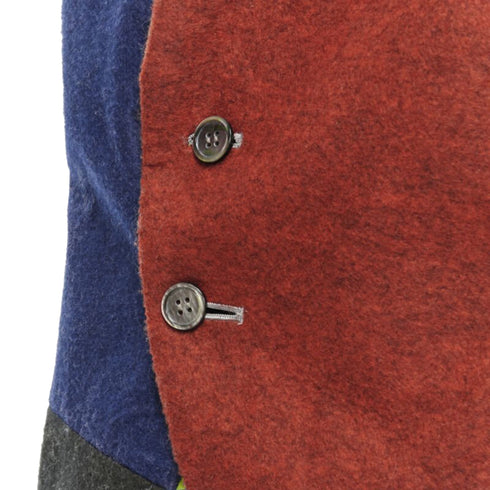 Women's Comme des Garcons colorblock layers layered vest