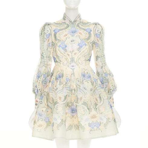 Women's Zimmermann Rhythm Poppy bead embellished linen silk dress