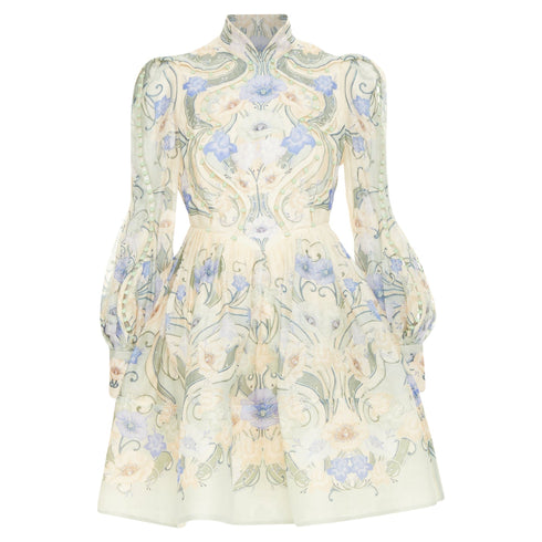 Women's Zimmermann Rhythm Poppy bead embellished linen silk dress