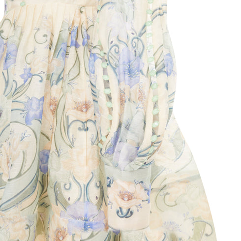 Women's Zimmermann Rhythm Poppy bead embellished linen silk dress