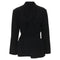 Women's Comme des Garcons chinese knot semi detached hem blazer