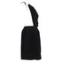 Women's Comme des Garcons velvet drawstring sash knee length skirt