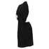 Women's Comme des Garcons velvet drawstring sash knee length skirt